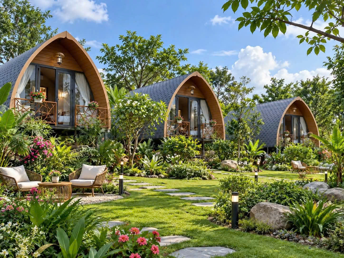 Gợi ý những căn nhà vườn nghỉ dưỡng xanh